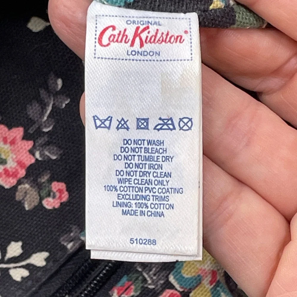 Cath Kidston Floral Crossbody Bag PVC Coated Cotton Adjustable Strap Messenger‎